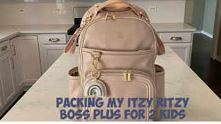 How I Pack My Itzy Ritzy Boss Plus For 2 Kids [upl. by Bathsheeb]