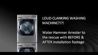 Banging clanking Washing Machine Fix with a Water Hammer Arrestor [upl. by Vincenty810]