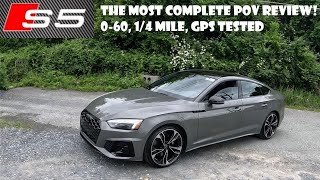 2024 Audi S5 30T Sportback Premium Plus  POV Test Drive  060 [upl. by Erlinna]