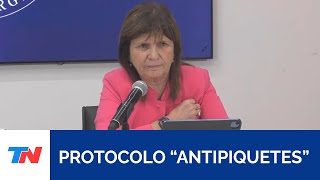 PATRICIA BULLRICH “Se va a actuar hasta dejar totalmente liberado el espacio de circulaciónquot [upl. by Clift]