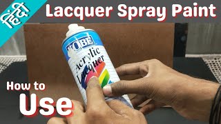 Lacquer Spray paint  how to polish wood using Spray Can  WoodPolish Spray  How to Use Spray Can [upl. by Akila751]