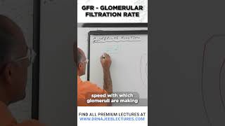 GFR Glomerular Filtration Rate drnajeeb shortvideo drnajeeblectures gfr [upl. by Ymas604]