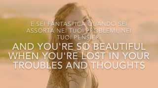 Albachiara  English  Italian lyrics [upl. by Arri]