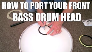 How to Port A Bass Drum Head And Make Your Questlove Breakbeats Kick Drum Club Ready [upl. by Nyer833]