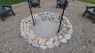 The Perfect Low Cost DIY Stone Fire Pit  Simple To Build Inexpensive amp Elegant [upl. by Terencio]