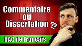 BAC DE FRANÇAIS  On prend la dissert ou le commentaire  🇫🇷 [upl. by Ottie]