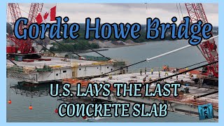 Gordie Howe Bridge Milestone Final PreCast Slab Installation [upl. by Duvall473]