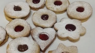 Linzer CookiesJammie Dodgers [upl. by Aruol]