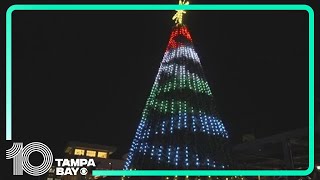 Tampa Riverwalk kicks off holiday season with annual tree lighting ceremony [upl. by Maryjo259]