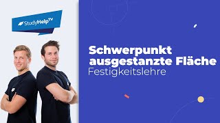 Schwerpunkt berechnen mit ausgestanzter Fläche Technische Mechanik StudyHelp [upl. by Minette339]