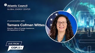 Tamara Cofman Wittes Live from COP28 on fulfilling climate finance pledges [upl. by Darrell]