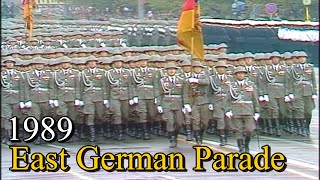 1989 East German Military Parade  40 Jahre DDR [upl. by Aydan]