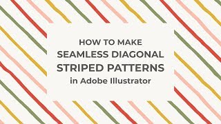 Hand drawn diagonal striped patterns in Illustrator [upl. by Onifur740]