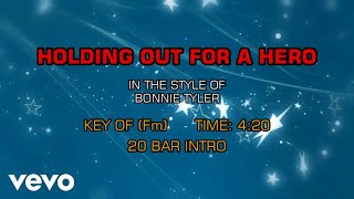 Bonnie Tyler  Holding Out For A Hero Karaoke [upl. by Egap]