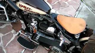 harley davidson softail open belt [upl. by Ahsiekahs]