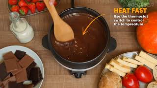 Electric Fondue Pot for Chocolate and Cheese  Fondue SetBUY NOW kitchengadgets kitchen [upl. by Einwahr]