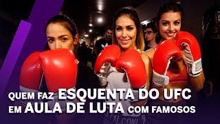 QUEM e UFC promovem aula de MMA com famosos [upl. by Ihcelek]