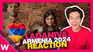 🇦🇲 LADANIVA  Jako REACTION  Armenia Eurovision 2024 [upl. by Kleiman882]