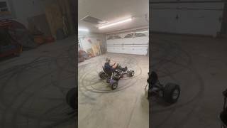 Drifting Go Kart inside Garage [upl. by Ttimme]