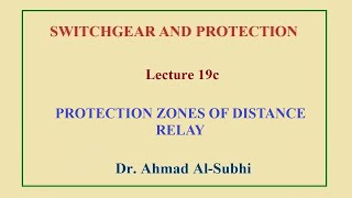 Switchgear and Protection Course Lecture 19c  Protection Zones of Distance Relay [upl. by Ifen484]