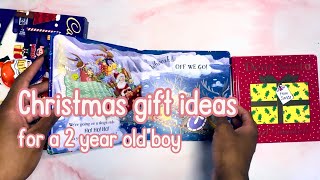 WHATS IN MY NEPHEWS CHRISTMAS BOX  FT BLUEY MampS TESCO AND ETSY  2 YEAR OLD BOY  XMAS 2024 🎄 [upl. by Lexis]