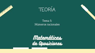 Oposiciones Matemáticas  Tema 5  1 Introducción y Currículo [upl. by Douglass]