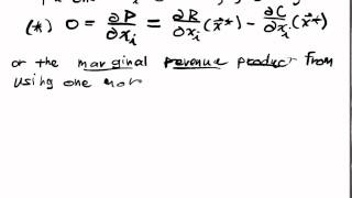 Unconstrained Optimization Lecture Part 4 Profit Maximizing Firm [upl. by Llemej5]