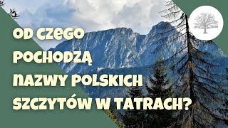 Polskie szczyty w Tatrach  od czego pochodzą ich nazwy [upl. by Larrabee]