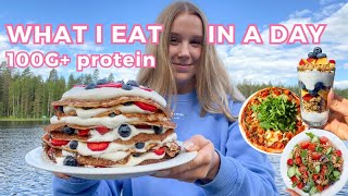 What I Eat in Day to get 100G Protein  Summer Vacation Edition [upl. by Enrika]