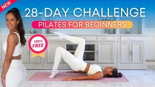 Pilates 28 Day Challenge for Weight Loss  Strength Goals 2024 [upl. by Carri179]