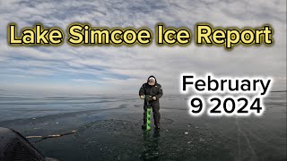 Lake Simcoe Warm Front Ice Report February 9 2024 [upl. by Frech]