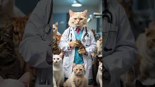 😍 🐾🍲Emergency Meowdicine Doctor Cats EP 2🙀 to the Rescue cat pets shortsvideo [upl. by Nihhi]