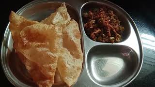 Chavalikayi  Gori kayi Palya With Puri amp Molake kalina recipe [upl. by Thordis851]