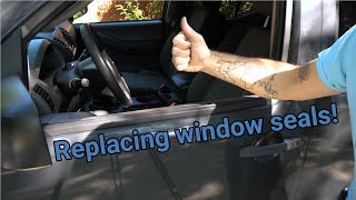 How To Replace External Lower Window Seals Nissan XterraFronterPathfinder [upl. by Lati]