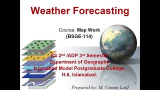 Lecture 22 Types of Weather Forecasting [upl. by Atekan]