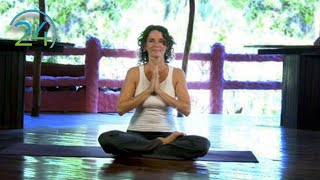 Yoga Morning Heart Expanding Practice  Intermediate Yoga Class  Full Length 49 minutes [upl. by Milford]