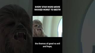 All Star Wars movies ranked finale [upl. by Nylhsa409]