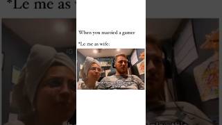 When a gamer married to a nongamer🥲😆  funnyshorts viral [upl. by Danika]