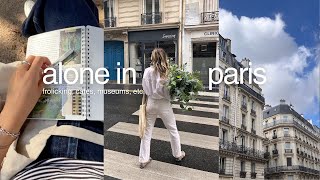 alone in paris  solo traveling frolicking cafes museums [upl. by Ilera]