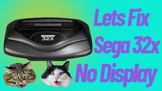 Can we repair a Sega 32X with No Picture  showing only random colors [upl. by Assenav266]