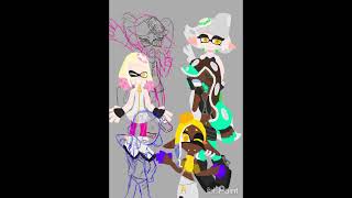 MarabelleTheSplatoonGirl entry for art contest speed paint [upl. by Xuagram87]