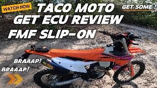 2024 KTM 500 EXCF Review of the Taco moto Athena Get ecu and FMF slipon [upl. by Kingsly]