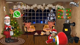 Kerstgroet via WhatsApp 2024 Edition Animated Version [upl. by Aiblis369]