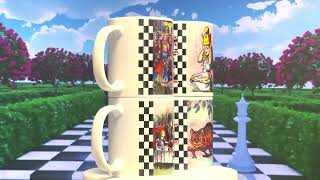 NoMonet Alice in Wonderland 4Mug Set – Mad Hatter Red Queen Cheshire Cat Alice amp Caterpillar [upl. by Rumpf982]