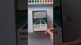 Rainbow on a stormy day 🌈 Pantone Card Painting Challenge Day 67100 [upl. by Lowenstern]