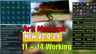 ARK MOBILE MOD MENU APK  UNLIMITED LVL 😮 UNLIMITED AMBER GOD CONSOLE NO CRASH [upl. by Narot]