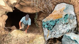 El COBRE Extracción en una MINA ABANDONADA y visita a las embocaduras de este antiguo yacimiento [upl. by Enirak399]