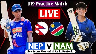 NEPAL u19 VS NAMIBIA u19 UNOFFICIAL WARM UP MATC LIVE  NEP VS NAM OD LIVE MATCH [upl. by Mikel706]