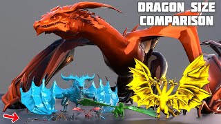 Biggest Dragon size comparison House of the dragon Comparison [upl. by Aruasi]