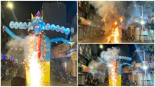 Ravan Dahan at Koti 2024 ll Dasara Celebrations at Hyderabad 2024 [upl. by Rdnaskela]